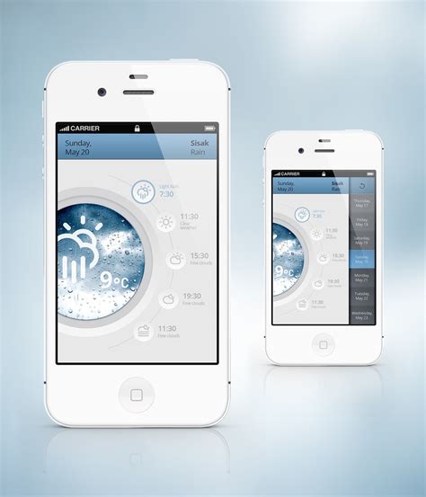Inspiring Collection Of Iphone App Interface Designs Downgraf