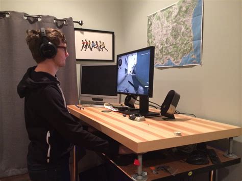 A Year Of Pc Gaming With A Standing Desk Pc Gamer