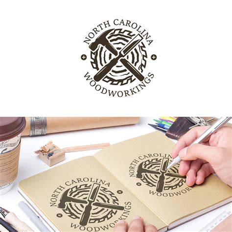 Bold Masculine Woodworking Logo Design For Enc Woodworking By Joelan