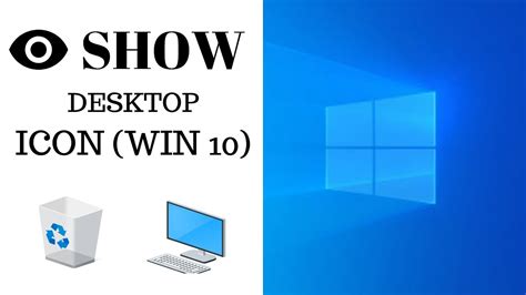 How To Show Desktop Icon On Windows 10 Latest Version 2019 2020 Youtube