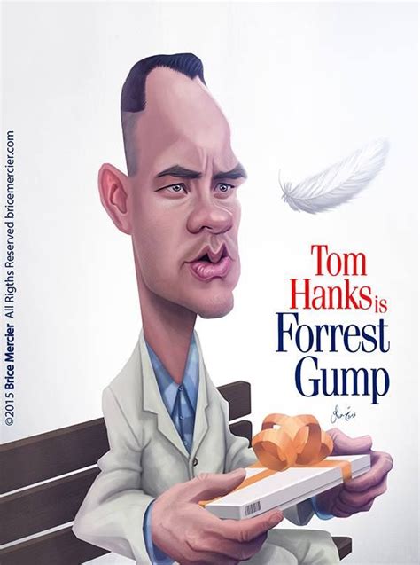 Caricature De Tom Hanks Par Brice Mercier Bubble Com Caricatures