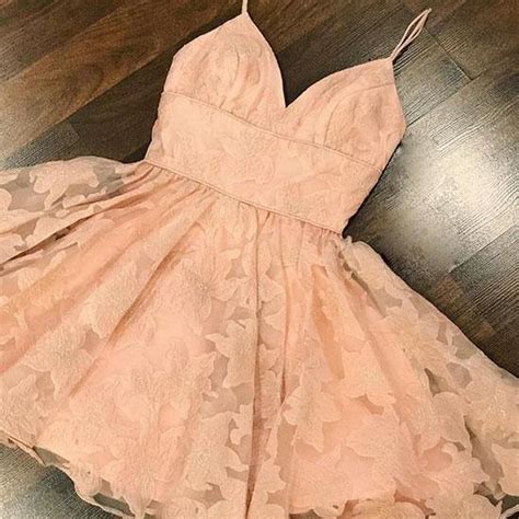 Pink Sweetheart Lace Short Prom Dress Pink Homecoming Dress On Luulla