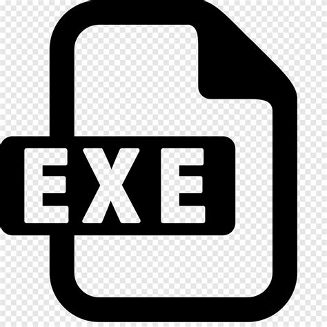 Exe Computer Icons Executable Menu Texte Logo Png Pngegg