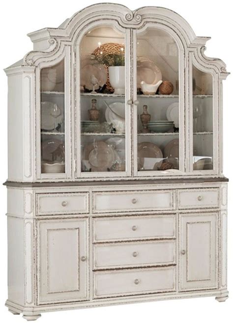Homelegance Willowick Antique White Buffet And Hutch Set Homelife