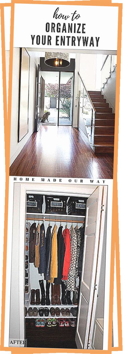 Organized Foyer Coat Closet- Before And After Makeover Kelley Nan#closet #coat ...#closet #coat ...