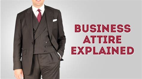 Business Attire Dress Code Explained Gentlemans Gazette What Makes