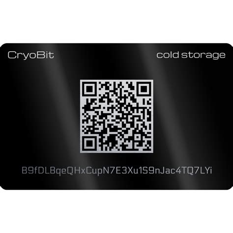 Bitcoin, litecoin, ethereum and much more. Cryo Card - Stainless Steel Bitcoin Cold Storage