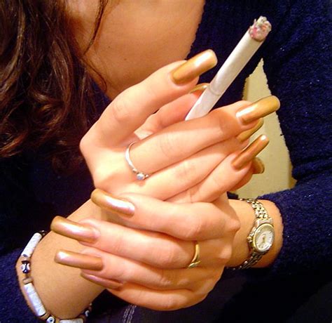 Smoking With Professional Nails Talking Smoking Culture