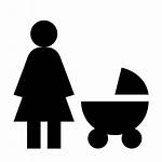Icon Mother Stroller Father Icons8 Newborn Svg
