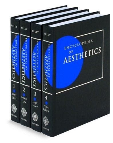 Encyclopedia Of Aesthetics Michael Kelly 1st Edition 2nd Printing