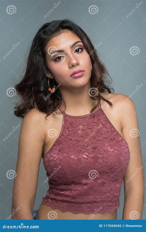Teen Hispanic Female Model Stock Image Image Of Teen 117694545