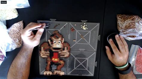 Donkey Kong Country Pixel Bead Perler Sprite Art YouTube
