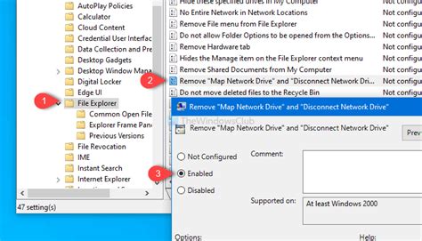 Remove Map Network Drive And Disconnect Network Drive Options