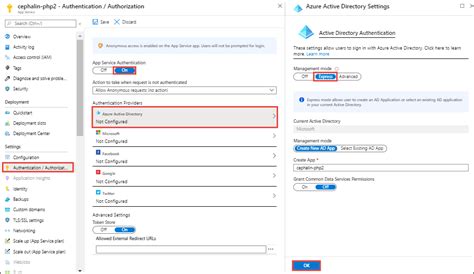 Web development is beating heart of cloud applications. Configure Azure AD authentication - Azure App Service ...