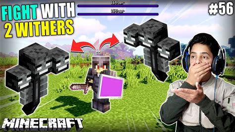 Can I Defeat 2 Withers Minecraft Survival Gameplay56 Hs Gaming