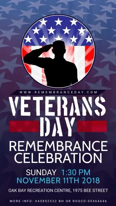 Customize 3040 Veterans Day Poster Templates Postermywall