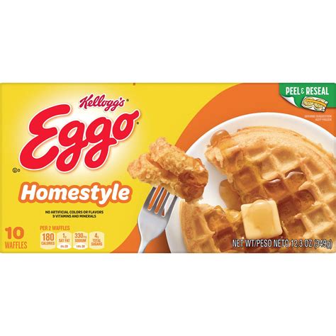 Kelloggs Eggo Frozen Waffles Homestyle Shop Entrees And Sides At H E B
