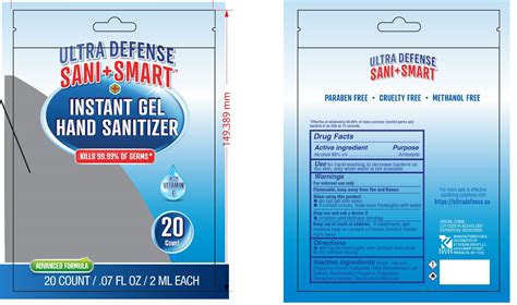 R&m , hand sanitizer , 500ml. ULTRA DEFENSE SANI SMART INSTANT HAND SANITIZER- alcohol gel