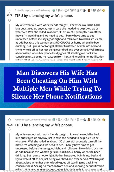 Man Discovers His Wife Has Been Cheating On Him With Multiple Men While Trying To Silence Her