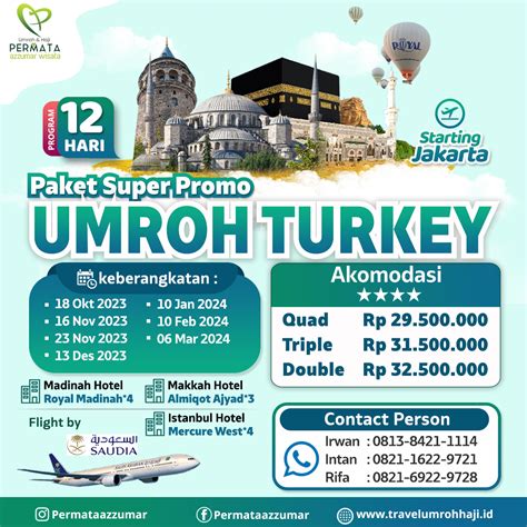 Jadwal Umroh Plus Turki 2023 2024 Promo 29jtan Travel Umroh Bekasi