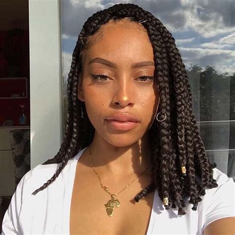9 super cute box braid hairstyles that will truly have you feelin' yourself. 43 Cute Medium Box Braids You Need to Try | Page 4 of 4 ...