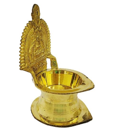 Puja N Pujari Kamakshi Devi Brass Oil Deepamdiya For Pooja Standard