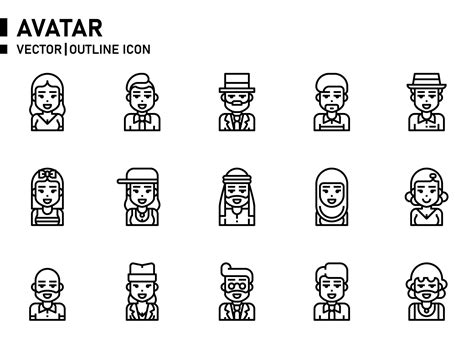 Avatar Outline Icon 3135738 Vector Art At Vecteezy