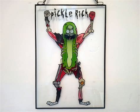 Rick Rat Suit Pickle Rick Rick And Morty Hand Painted Etsy