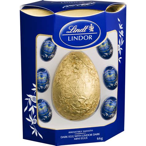 Lindt Lindor Dark Chocolate Easter Eggs 66g Woolworths