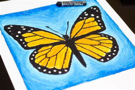 Oil Pastel Art Project Monarch Butterfly Art For Kids Hub Oil