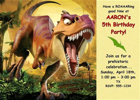 Free Printable Dinosaur Invitations Birthday Painel Festa Infantil