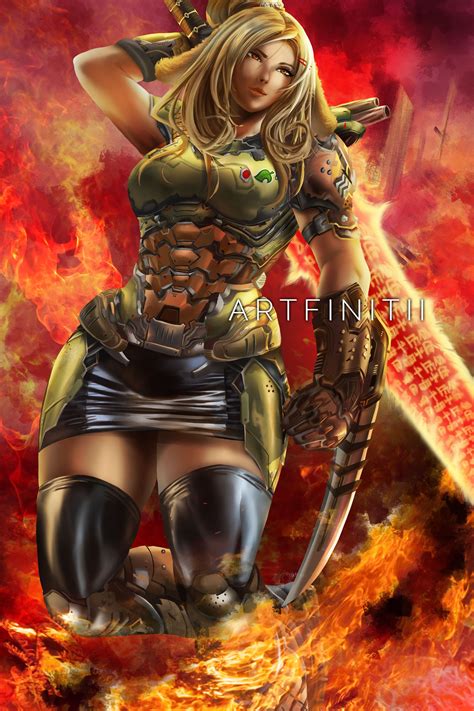 Doom Slayer Isabelle By Eric Perez Otaku Anime Anime Art Doom Videogame Doom Demons