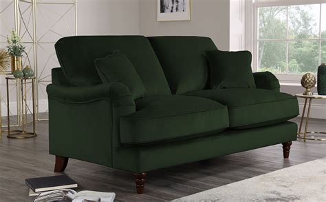 Charleston Emerald Green Velvet 2 Seater Sofa Furniture Choice