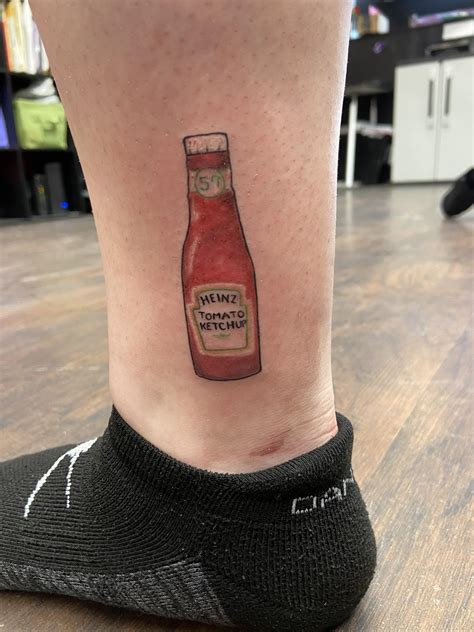 Heinz Ketchup Bottle By Victoria Cabral At Cold Heart Tattoo Co In