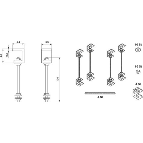 Mit system a setzen wir auf verdeckte konstruktionsprofile. Medium Montageset für abgehängte Decken 240x240cm bei ...