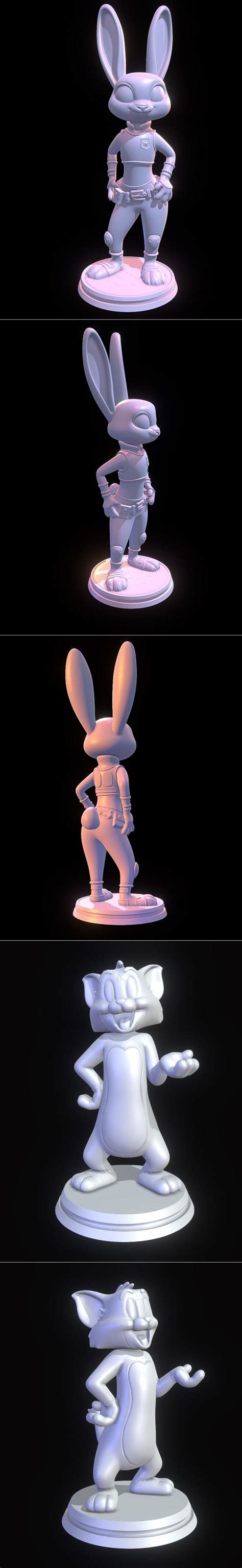 Desire Fx 3d Models Judy Hopps Zootopia And Tom Tom And Jerry