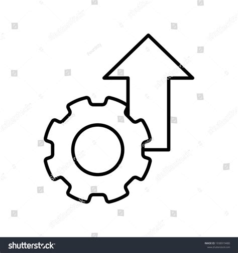 Operational Excellence Line Icon Simple Outline Stock Vector Royalty
