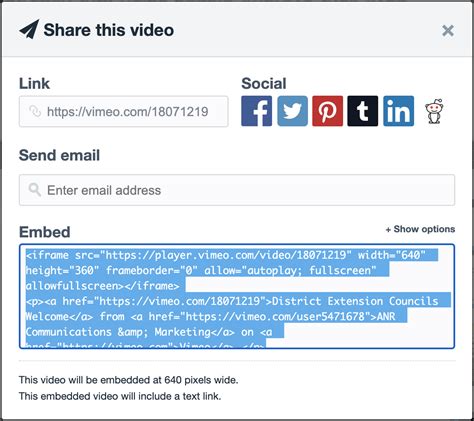 How To Locate A Vimeo Embed Url Web Team