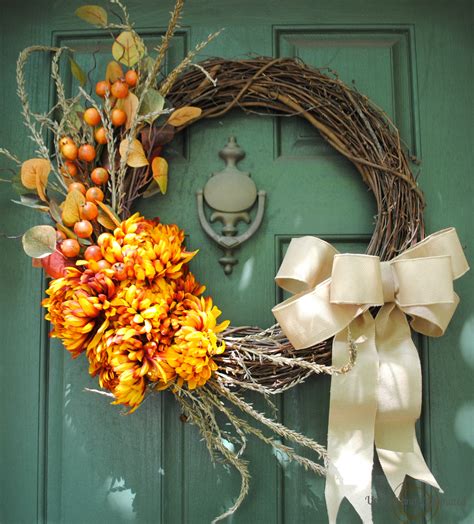 Diy Fall Wreath Showcase Of Autumn Colors Upright And