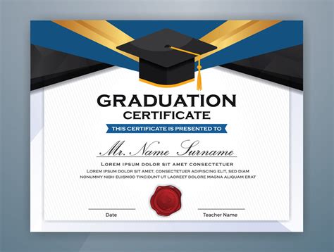 Graduation Certificate Free Vector Art 4527 Free Downloads