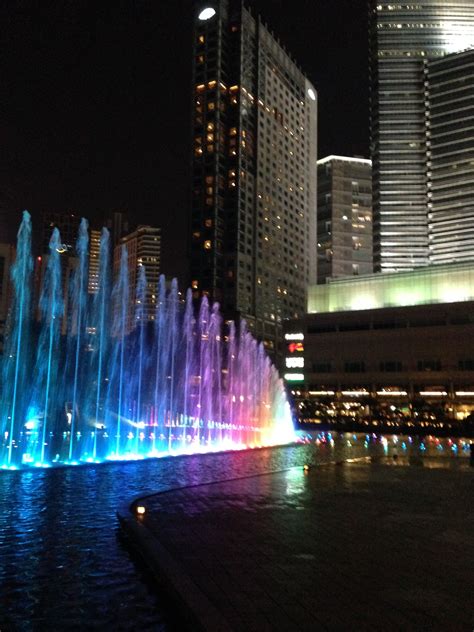 Klcc Parks Colourful Fountain Kuala Lumpur Malaysia Photographed By