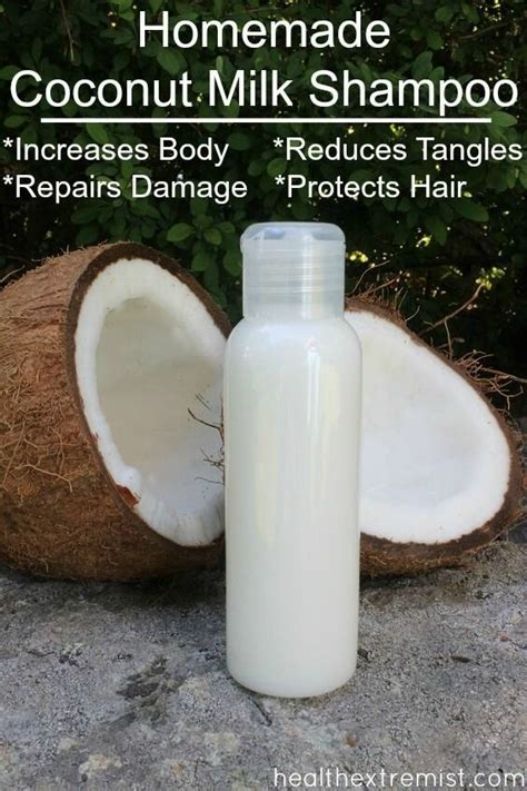 Make Your Own Homemade Coconut Milk Shampoo This Shampoo Helps Reduce