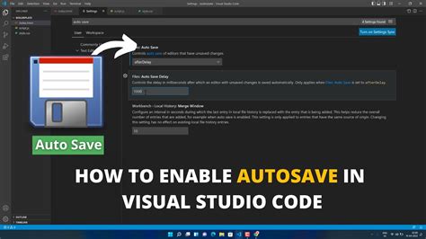 How To Enable Autosave In Visual Studio Code Youtube