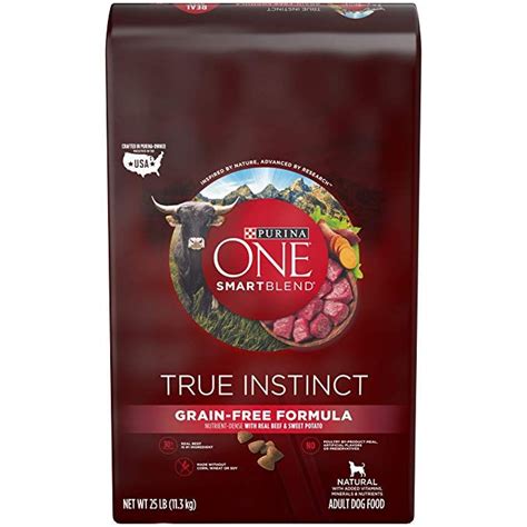 Give your dog the protein, energy purina one smartblend true instinct with a blend of real turkey & venison is formulated to meet the nutritional levels established by the aafco dog food nutrient. Purina ONE SmartBlend True Instinct Natural Grain-Free ...