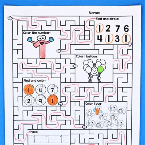 Number Maze Worksheets 1 20 Frogs And Fairies