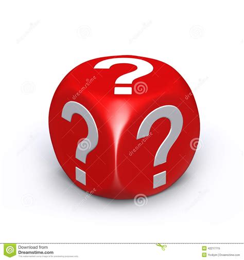 Red Question Mark Dice Stock Illustration Illustration Of Answer