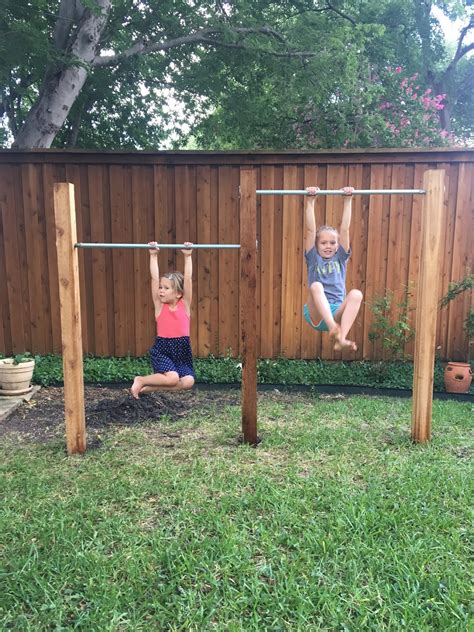 Apr 27, 2019 explore anna alvertos's board diy gymnastics bar on pinterest. House Homemade: Backyard Jungle Gym Bars (without concrete!)
