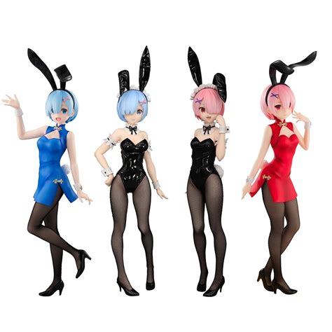 Judai 30cm Original Furyu Bicute Bunnies Re Zero Ram Rem Bunny Girls