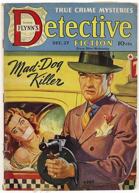 Detective Fiction December Vol No Cover Art Emmett Watson Pulp Fiction