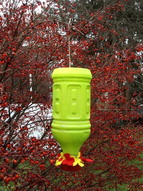 My mom used to keep feeders around all the time and they would sit out on her back porch and watch them flutter and fly around, going from one to the next. 15 Homemade Hummingbird Feeders From Recycled Material ...